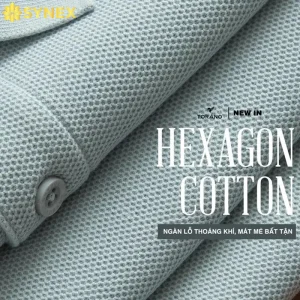 vải hexagon cotton