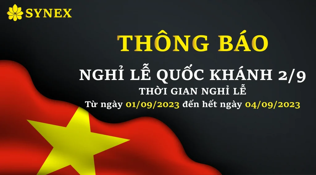 Thông báo nghỉ lễ Quốc khánh 2/9/2023