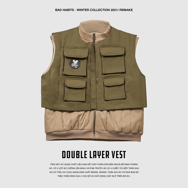Áo layer vest Remark Collection