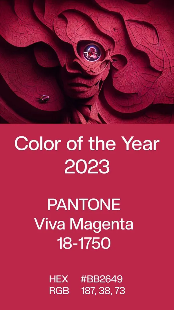 2023: PANTONE 18-1750 Viva Magenta