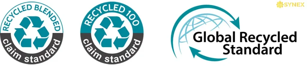 Các logo nhận dạng sản phẩm poly tái chế