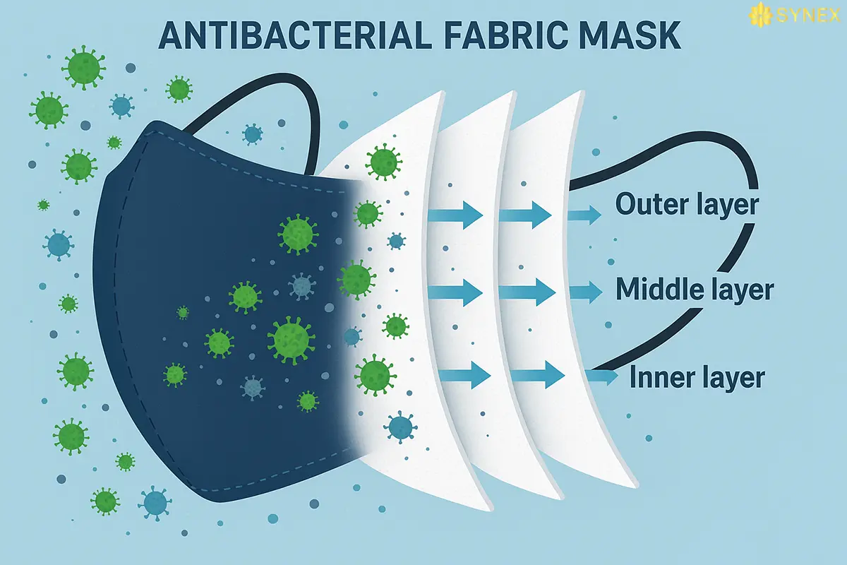 Mat cat cua khau trang nhieu lop Synex copy