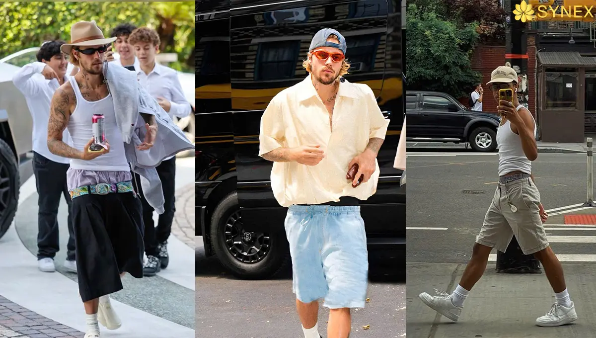 JUSTIN BIEBER VA BOXER ABOVE PANTS