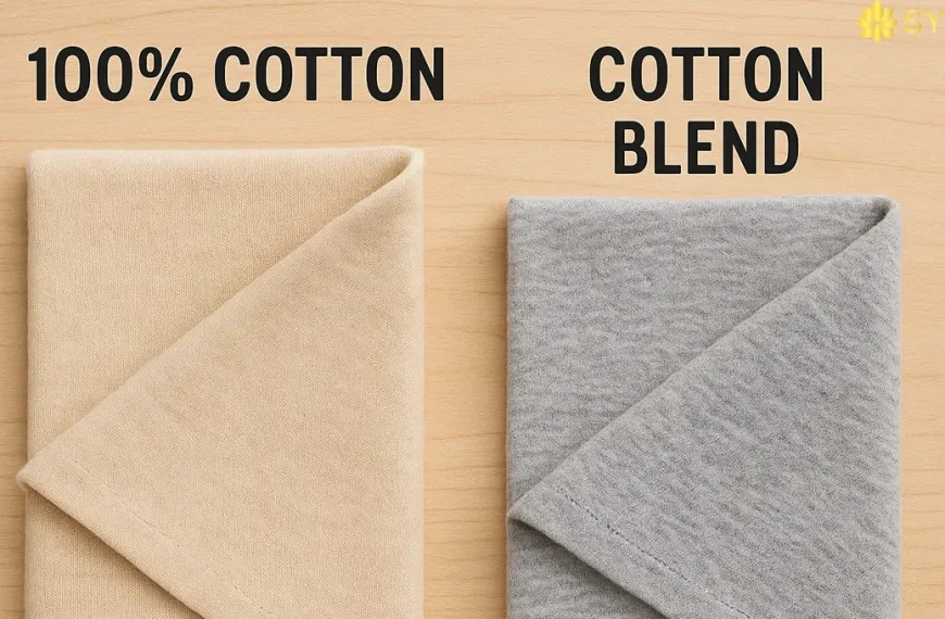 Vải cotton 100% và vải cotton pha