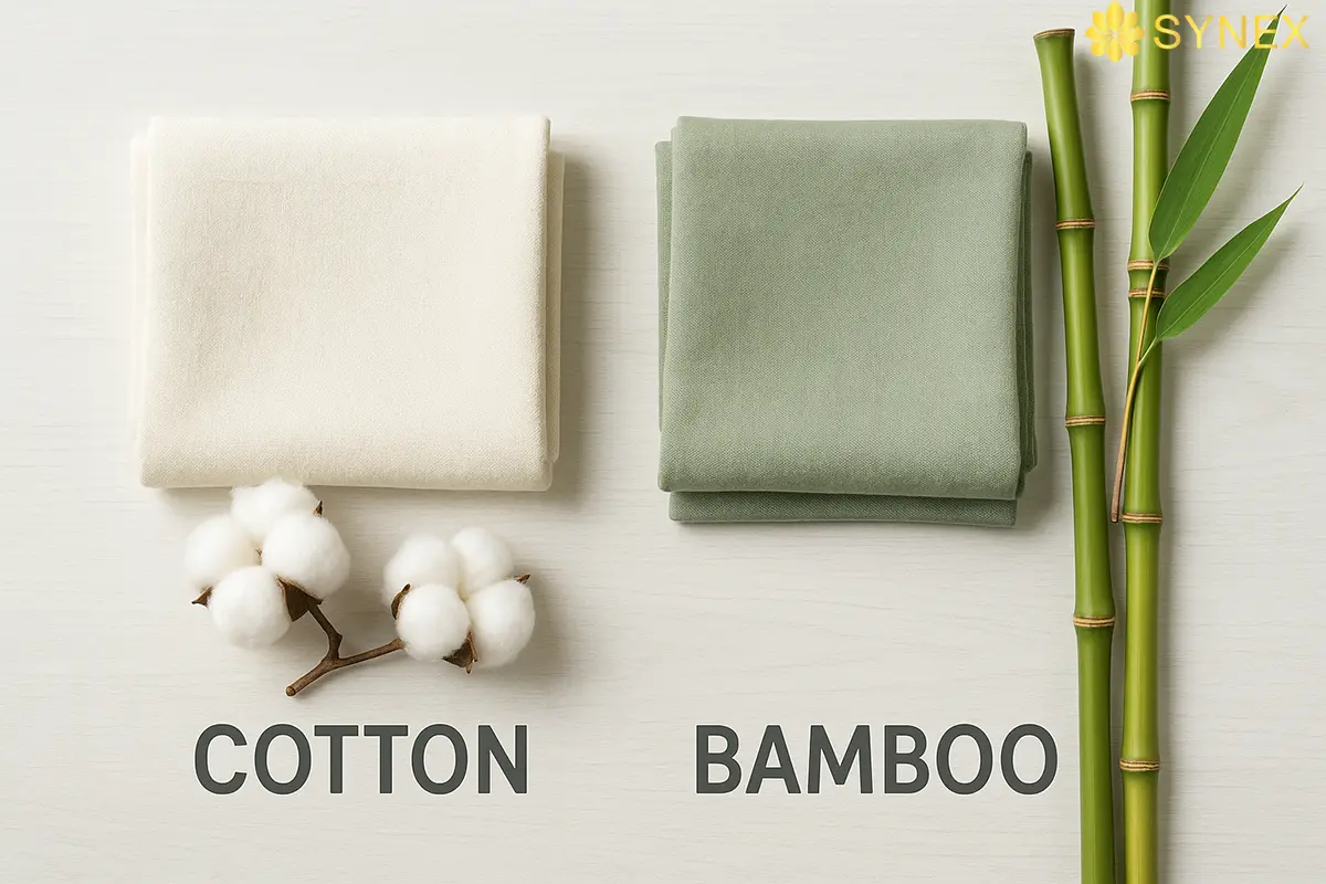 So sánh hiệu suất giữa Vải sợi tự nhiên và Vải sợi tổng hợp trong trang phục thể thao. 8 vai soi tu nhien cotton va bamboo